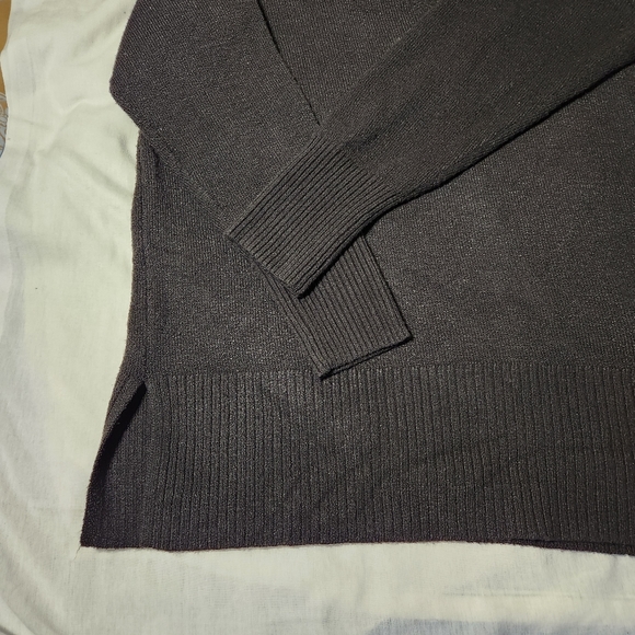 A.N.A Black  Knit V Neck Long Sleeve Pullover Sweater Size 0X - Picture 6 of 12